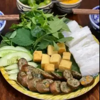 Hình ảnh Bún đậu - lòng - dồi  - chiên