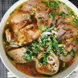 Hình ảnh bún bò giò,tái chả 