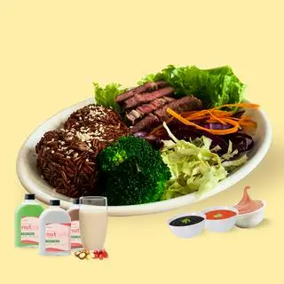 Hình ảnh Tinh bột + bò nướng