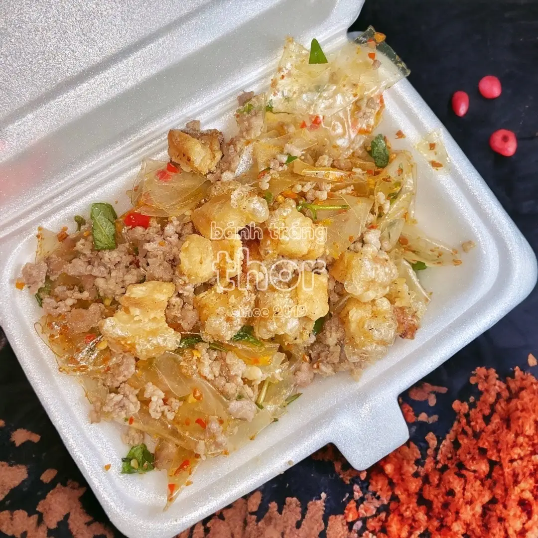 Hình ảnh Bánh tráng Đặc Biệt 1 (hành, thịt, tóp)