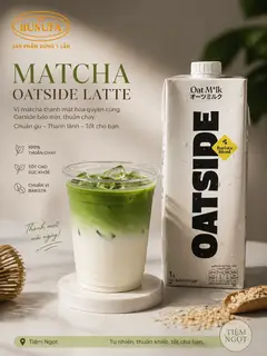 Hình ảnh Matcha sữa hạt Oatside 