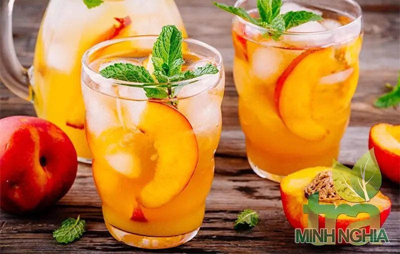 Hình ảnh Combo 2Ly Trà Đào Cam Sả 700ml