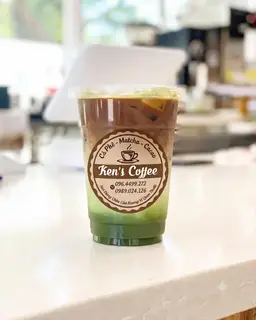 Hình ảnh Matcha latte cà phê 