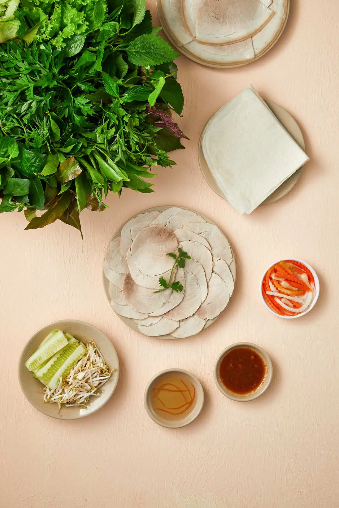 Hình ảnh Bánh Tráng Thịt Nạc - 1 Người