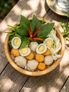 Hình ảnh Bún Thái Cá Viên + Tôm Viên