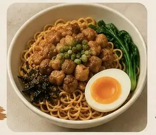 Hình ảnh Mì trộn tóp mỡ