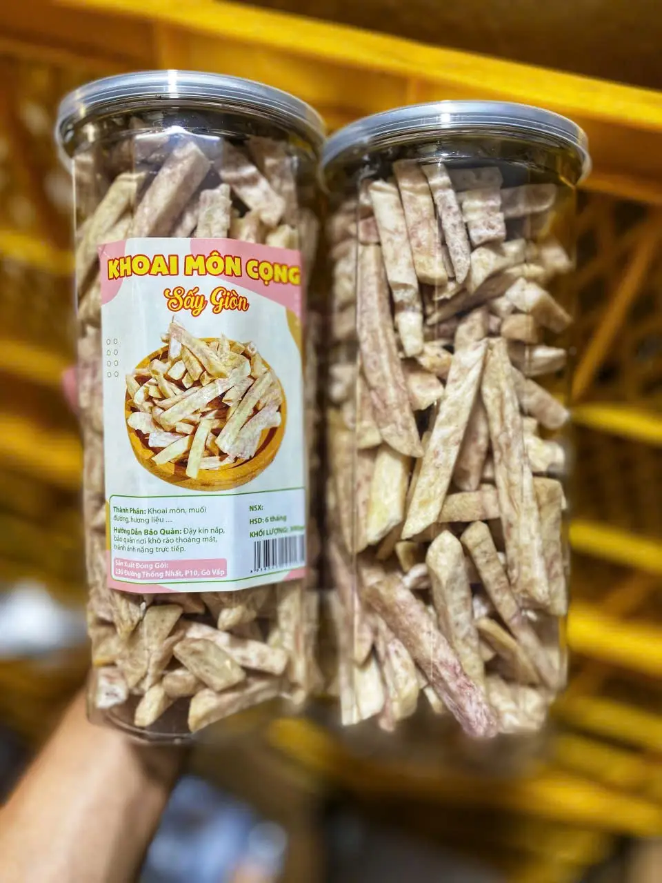 Hình ảnh Khoai môn cọng sấy giòn - 300gr
