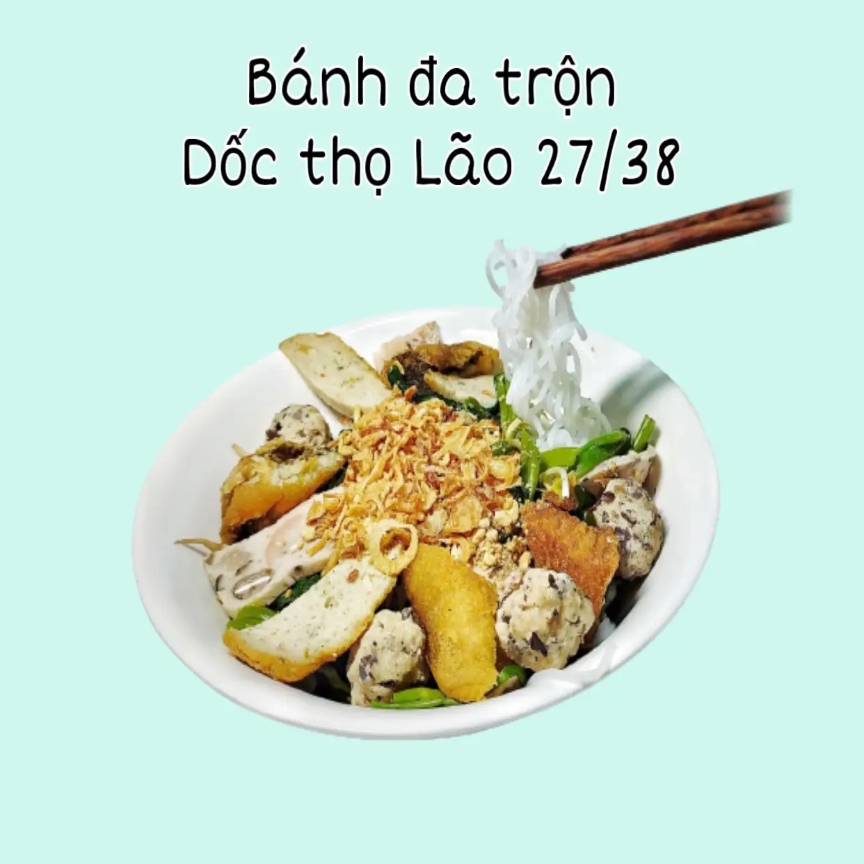Hình ảnh Bánh Đa Trộn Size M