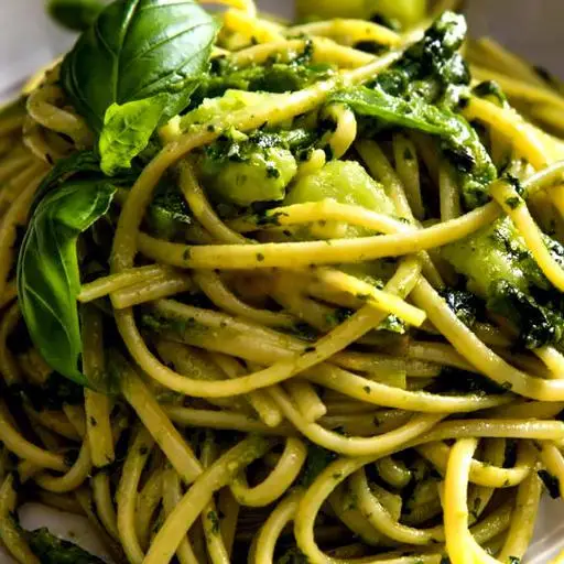 Hình ảnh Mỳ sợi nhỏ sốt pesto