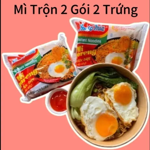 Hình ảnh Mì trộn 2 gói 2 trứng