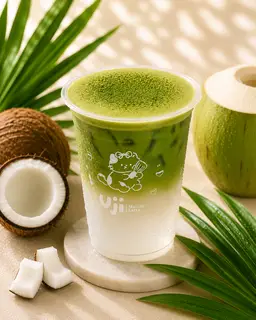 Hình ảnh Matcha Kem Dừa Mây - Nước Dừa