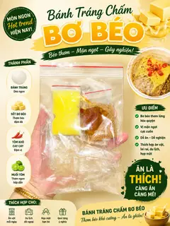 Hình ảnh Bánh tráng chấm muối béo bơ