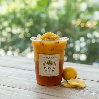 Hình ảnh Trà Xanh Shan Tuyết Trái Cây Nhiệt Đới