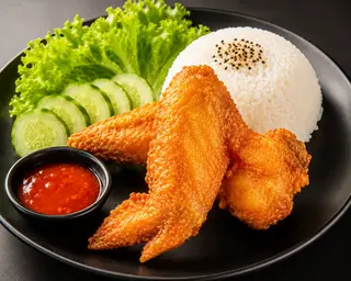 Hình ảnh Cơm Trắng Cánh Gà 