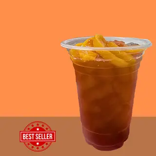 Hình ảnh Hồng Trà Chanh Đào Ly Chà Bá 800ML