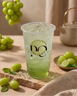 Hình ảnh Soda Nho Xanh Bạc Hà - POP!TEA