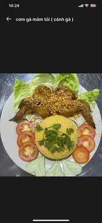 Hình ảnh Cơm gà mắm tỏi - cánh gà