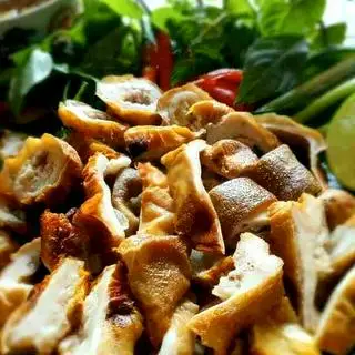 Hình ảnh Lòng non chiên + mắm tôm