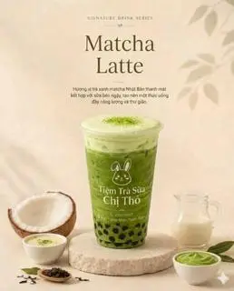 Hình ảnh trà sữa matcha 