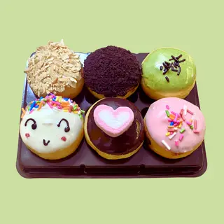 Hình ảnh Donut mini nhân kem- hộp 6 bánh