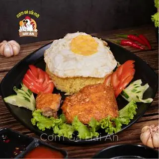 Hình ảnh Cơm Gà Xốt Mắm Tỏi + Trứng ốpla