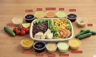 Hình ảnh Cơm Gạo Lứt Gà ( Tự chọn sốt)
