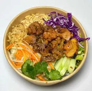 Hình ảnh bún trộn xá xíu