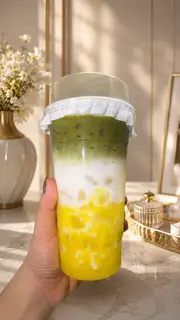 Hình ảnh MATCHA LATTE  CHUỐI / 700ml