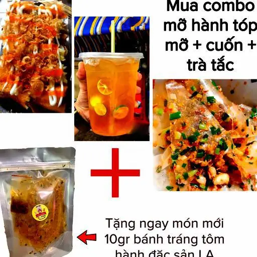 Hình ảnh Combo 2 Loại Bánh Tráng + Trà Tắc