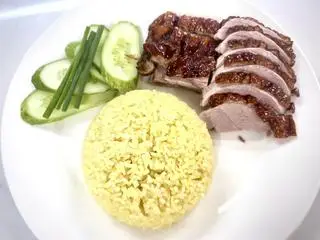 Hình ảnh cơm vịt quay+xá xíu