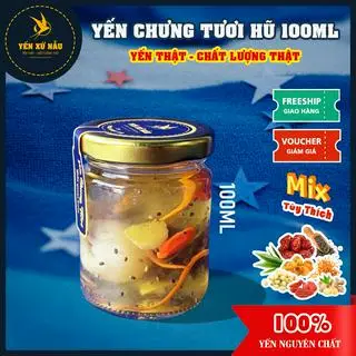 Hình ảnh Yến chưng tươi hủ - 100ml vị tùy chọn