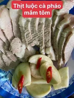 Hình ảnh Cơm Thịt Luộc Cà pháo mắm tôm