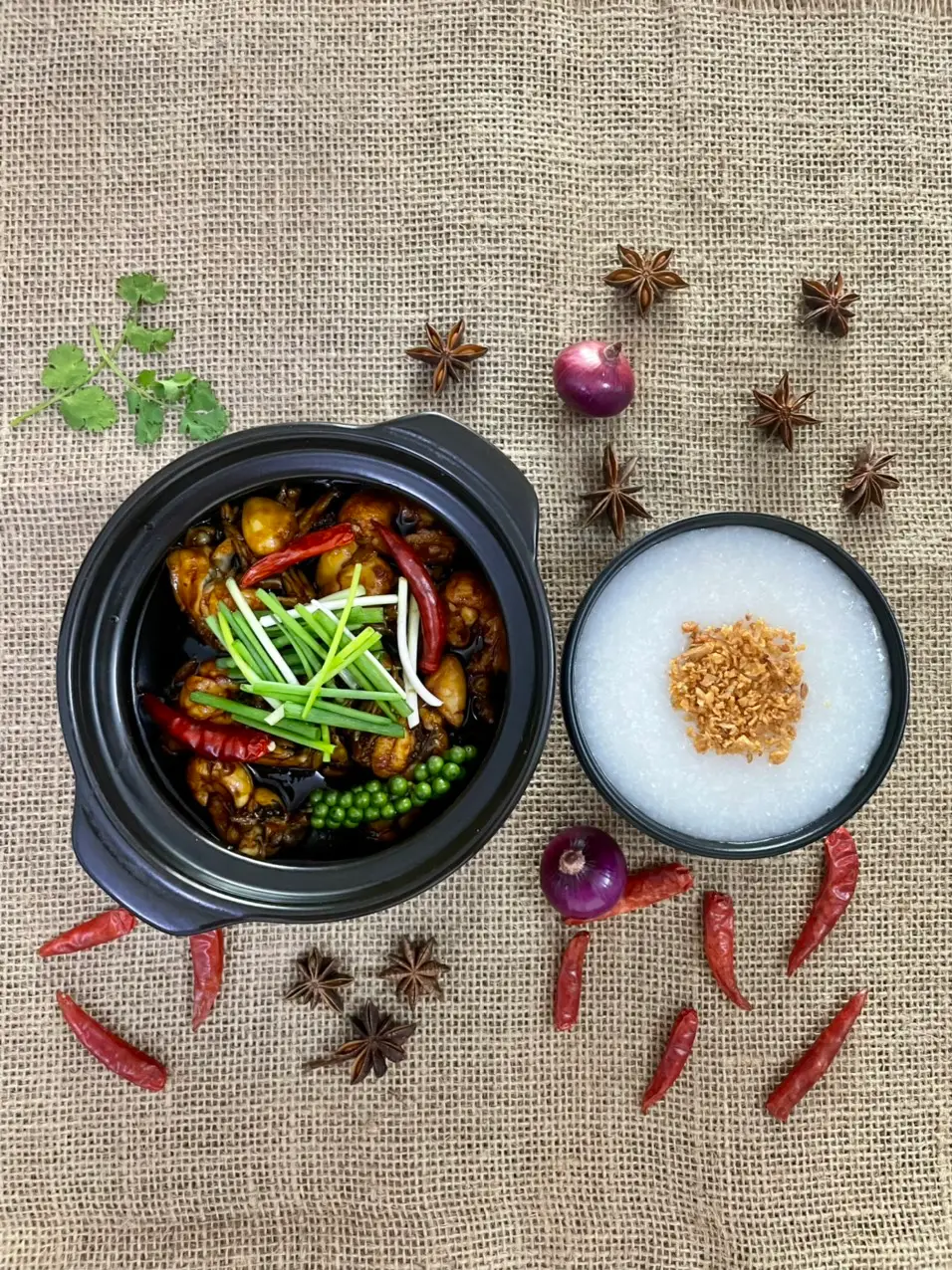 Hình ảnh Cháo ếch 1 con ( cháo tỏi phi )