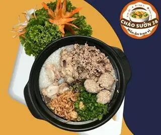 Hình ảnh Cháo sườn thịt bằm bò viên