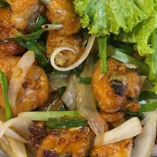 Hình ảnh cơm trắng cách gà chiên nước mắm 