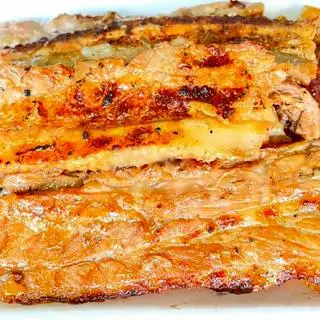 Hình ảnh Ba chỉ heo ướp sẵn nướng sơ than hoa - khay 500gr