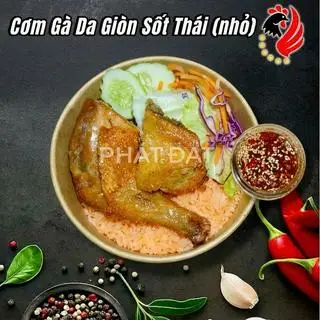 Hình ảnh Cơm Gà Da Giòn Sốt Thái (Nhỏ)