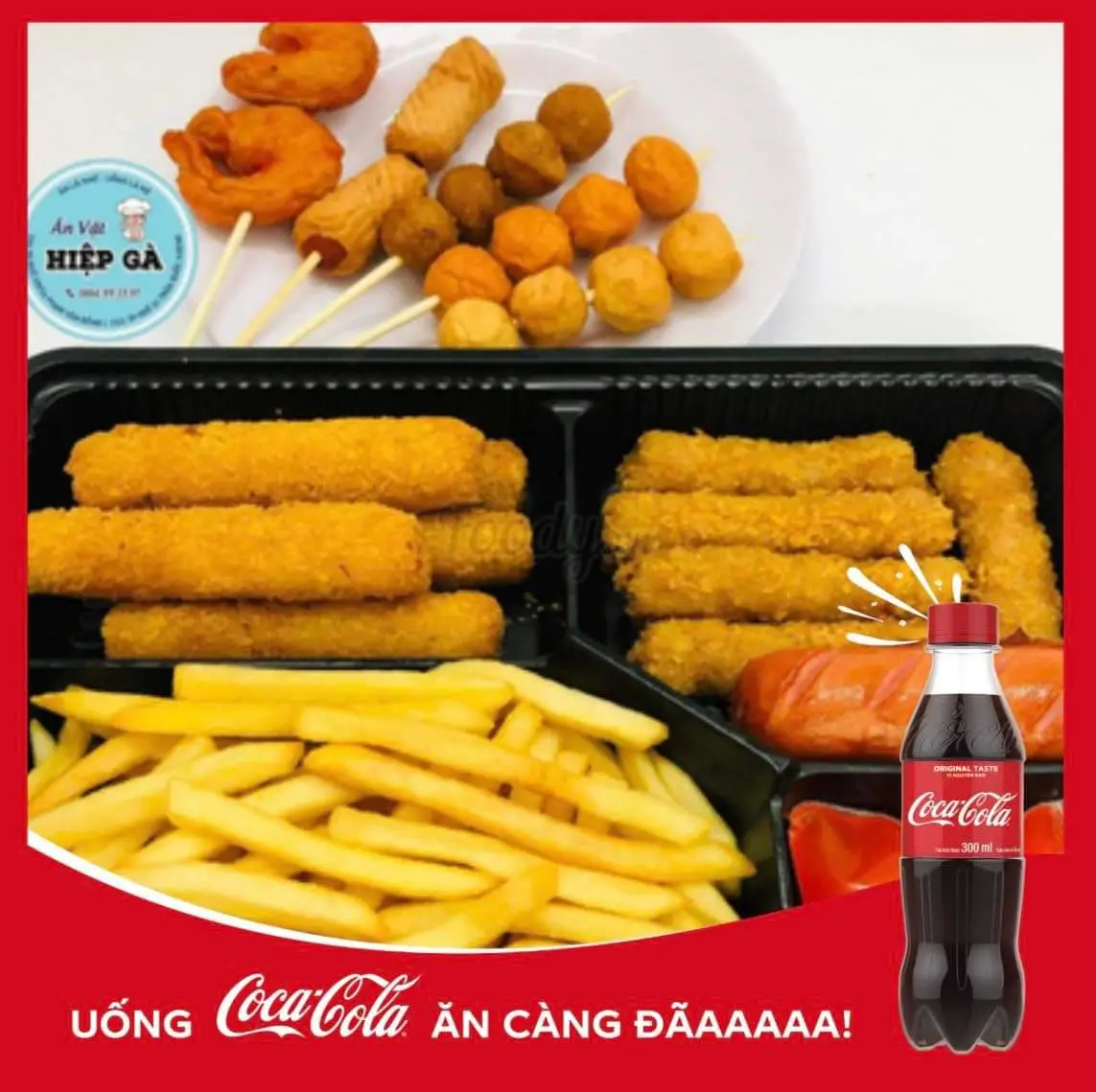 Hình ảnh Mẹt Ăn Vặt Vừa TẶNG 1 Coca-Cola