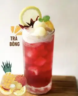 Hình ảnh Trà hibiscus hồng nhiệt đới