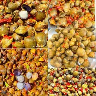 Hình ảnh hến xấy muối ớt 