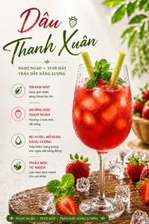 Hình ảnh Trà dâu thanh xuân