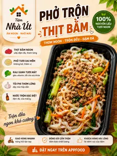 Hình ảnh Phở trộn thịt băm