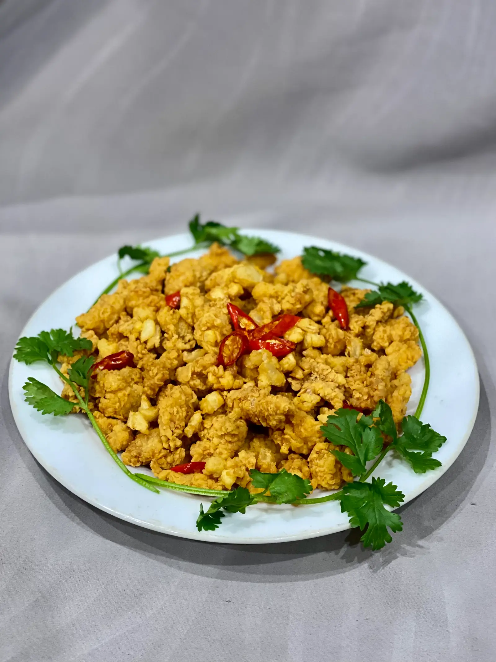 Hình ảnh Da gà giòn sốt tứ vị