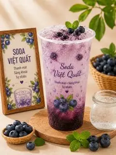 Hình ảnh Soda Việt Quất