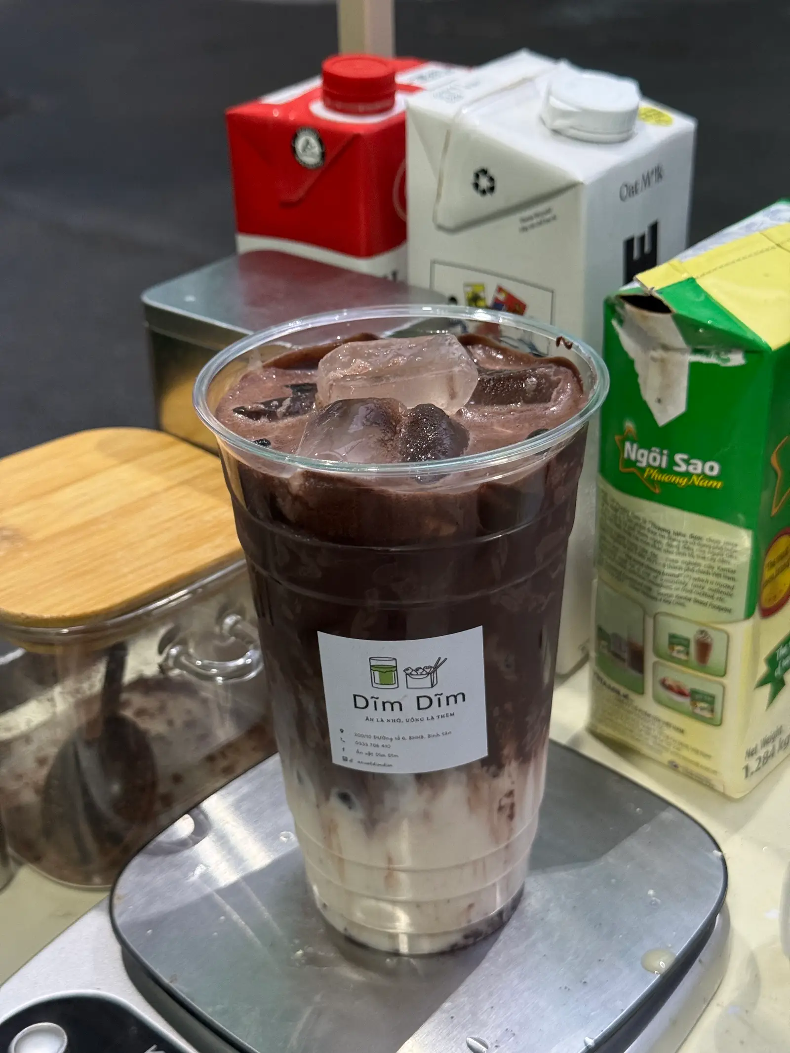 Hình ảnh Cacao latte sữa gấu