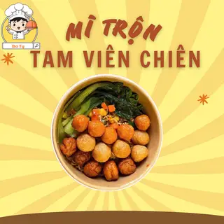Hình ảnh  Mì trộn tam viên chiên