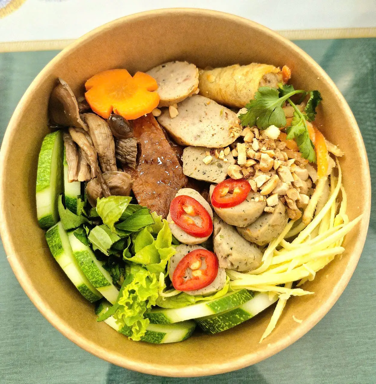 Hình ảnh Bún Thập Cẩm thuần chay- thích hợp ăn kiêng healthy(tặng kèm 1 chai nước sâm)