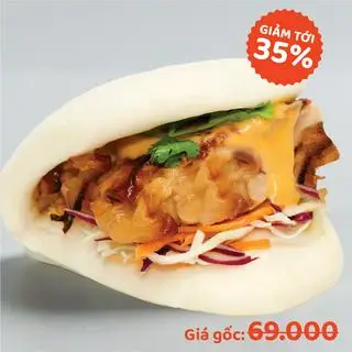 Hình ảnh Bánh bao kẹp gà nướng mật ong