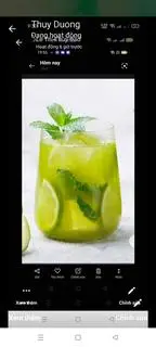 Hình ảnh trà chanh bạc hà 