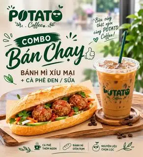 Hình ảnh COMBO XÍU MẠI+Cf ĐEN/SỮA